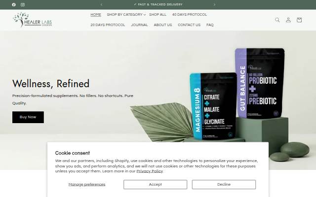 Healer Labs London storefront