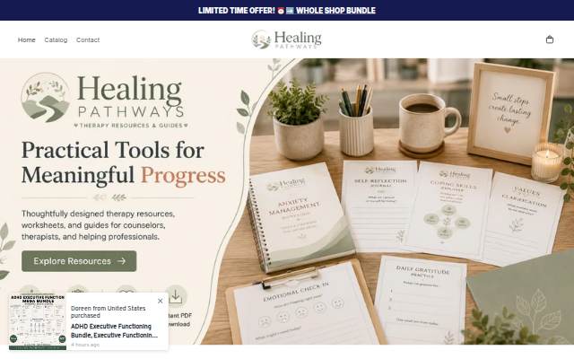 Startseite von Healing Pathways