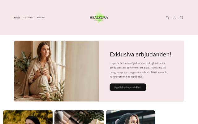 Healzura storefront