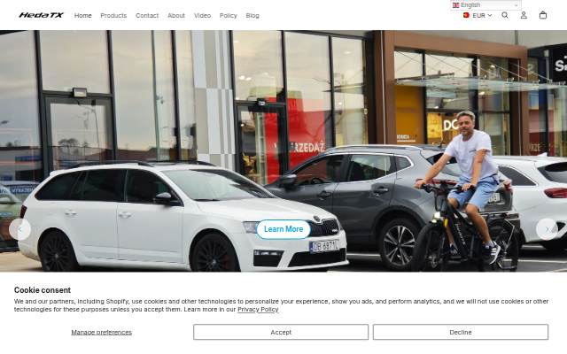 Escaparate de HedaTX Ebike store