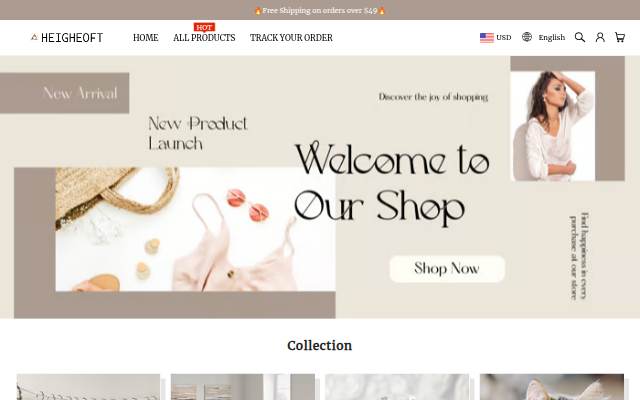 HEIGHEOFT storefront