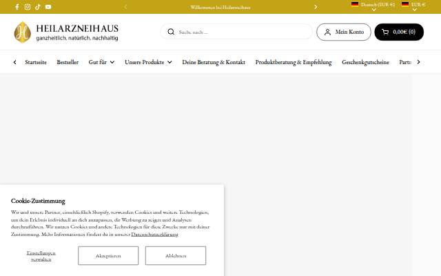 Heilarzneihaus storefront