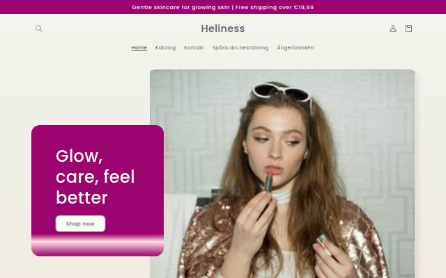 Startseite von Heliness