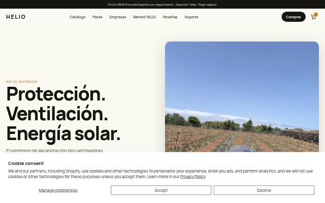 HELIO storefront