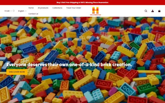 HelloBricko storefront