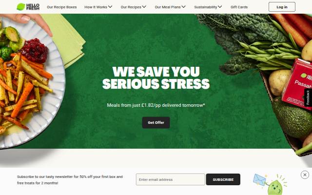 HelloFresh storefront