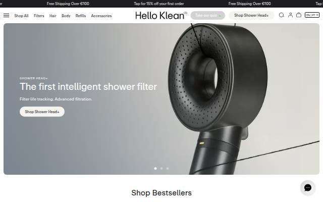 Hello Klean storefront