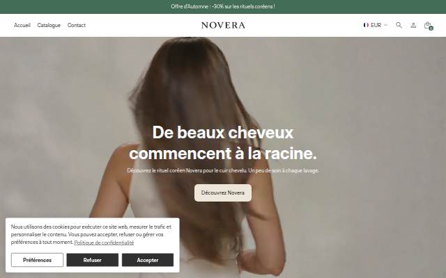 Startseite von Hello Novera