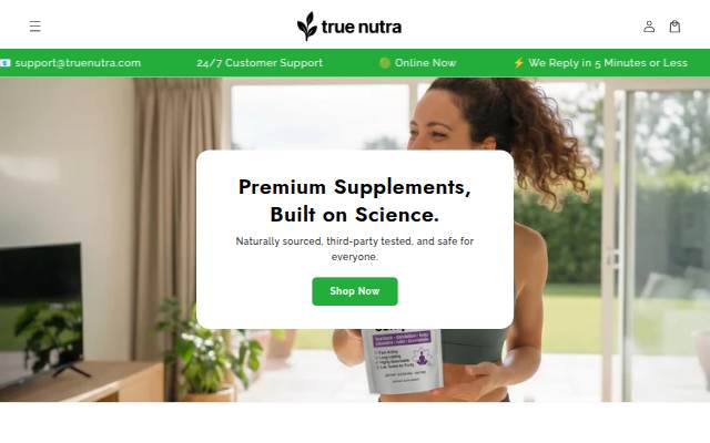 True Nutra storefront