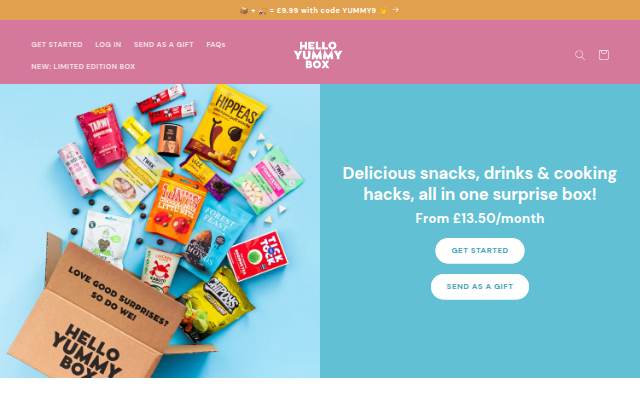 Hello Yummy Box storefront