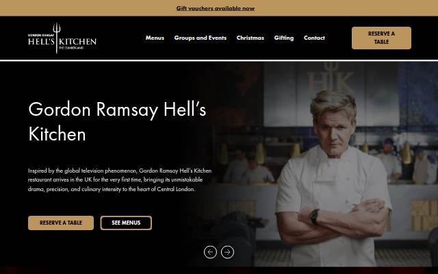 Gordon Ramsay Hell’s Kitchen - storefront