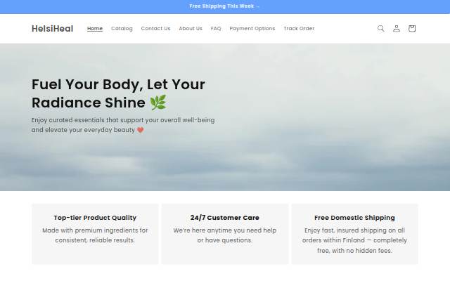 HelsiHeal storefront