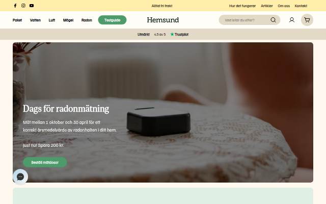 Startseite von Hemsund