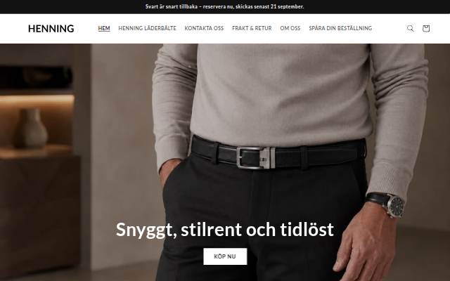 Montra da Henning Belts
