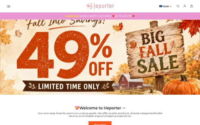 heporter storefront