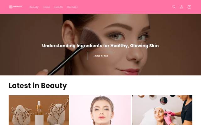 HER BEAUTY REVIEW storefront