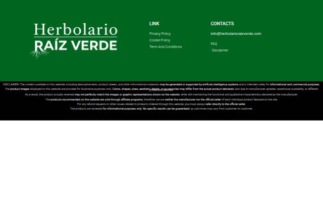 Startseite von herbolarioraizverde