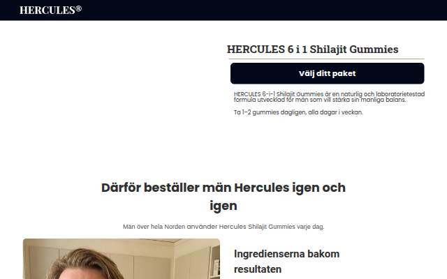 HERCULES 6 i 1 Shilajit Gummies storefront