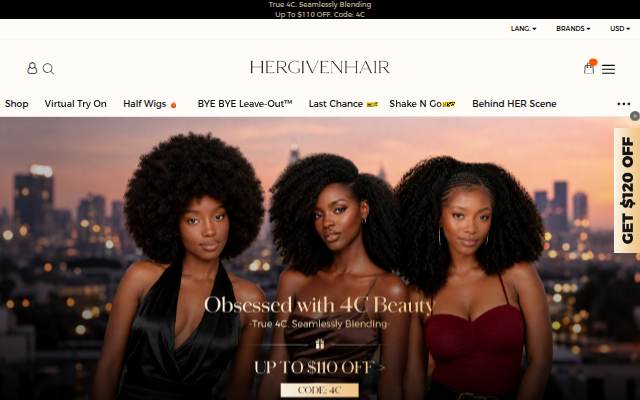 Premium Human Hair Wigs And Extensions Exclusively For Natural Textures! storefront