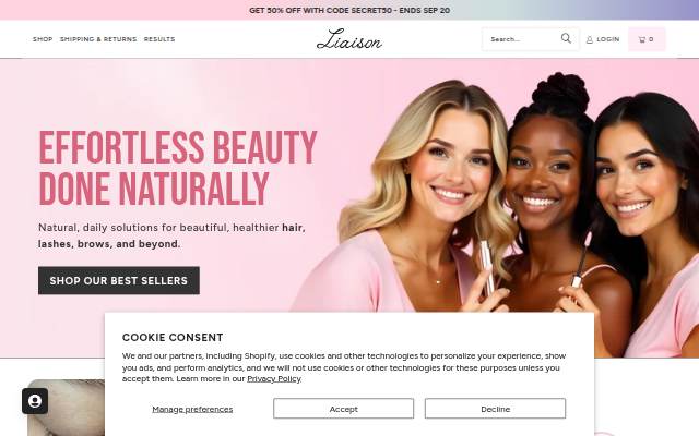 Liaison Growth storefront