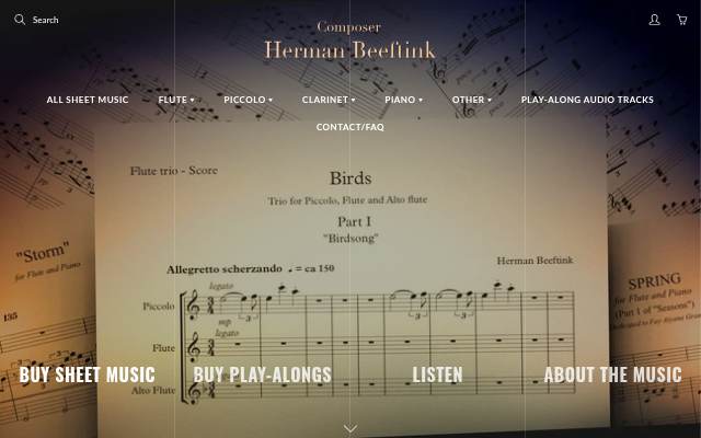Startseite von Herman Beeftink - Composer