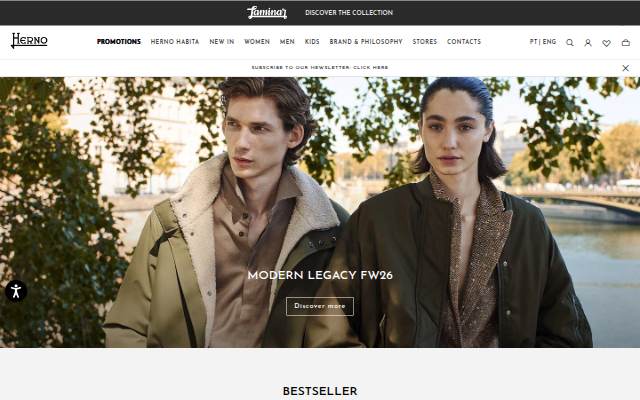 Official Herno® Boutique: Clothing for Women, Men & Kids storefront