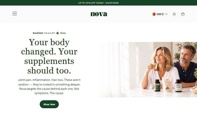 Nova storefront