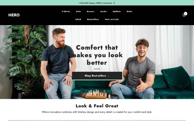 HERO Europe storefront