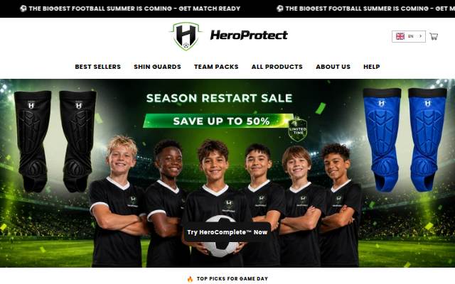 HeroProtect storefront