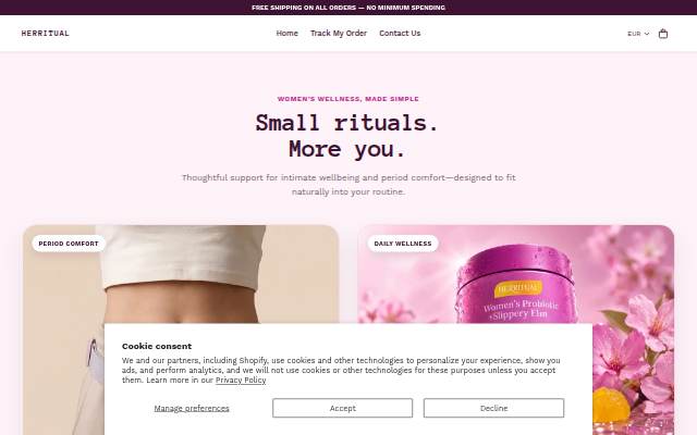 Herritual storefront