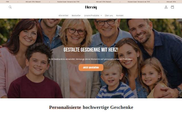 Herziq storefront