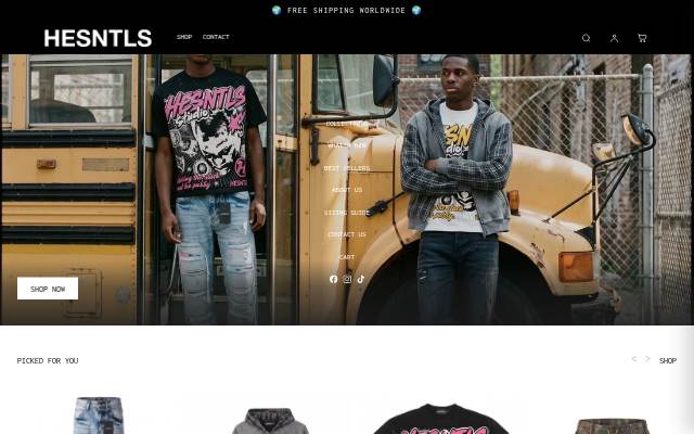 H.ESNTLS storefront
