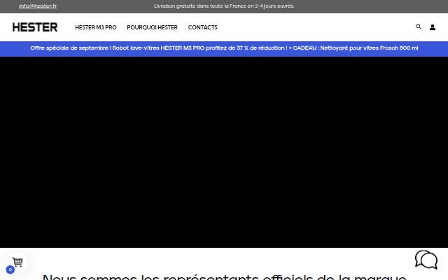 HESTER robot lave vitres France – HESTER M2 storefront
