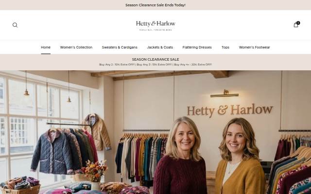 Startseite von Hetty &amp; Harlow