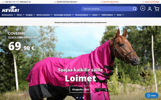 Vitrine de Etusivu Hevari Oy