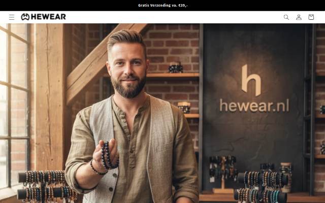 HeWear storefront