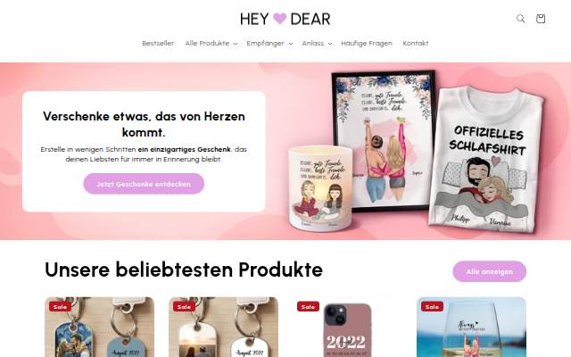 HEY DEAR 💜 storefront