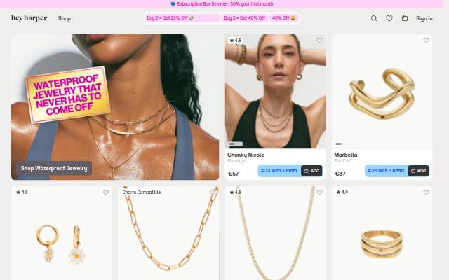 Hey Harper Official Site storefront