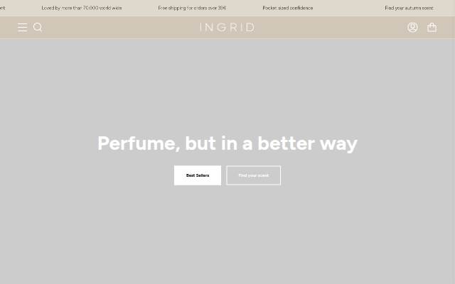 INGRID Perfumes storefront