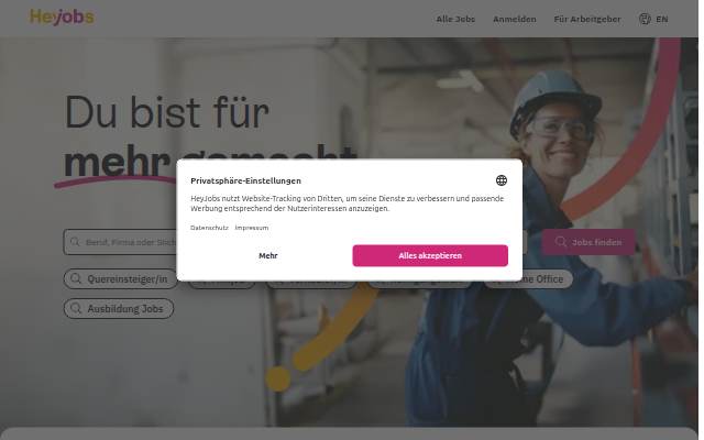 HeyJobs storefront