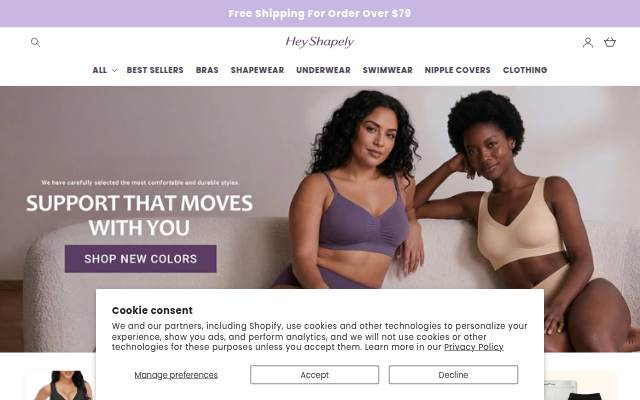 HeyShapely storefront