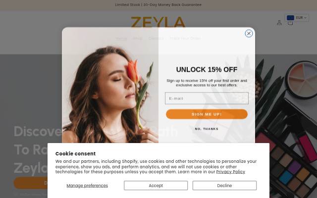 Zeyla storefront