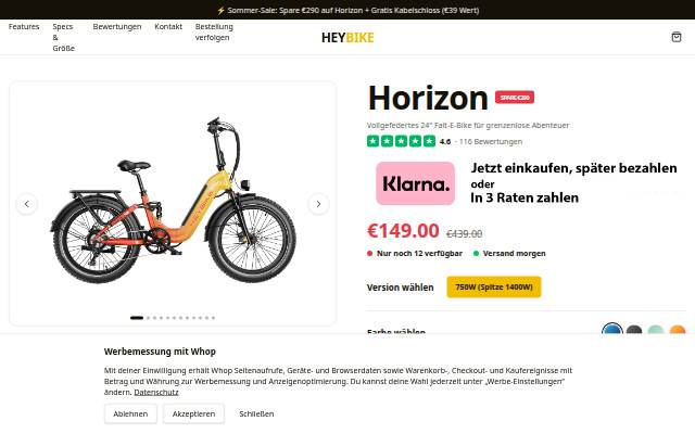 Horizon storefront