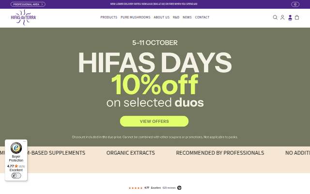 Startseite von HIFAS DA TERRA