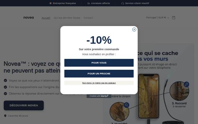 Startseite von Novea