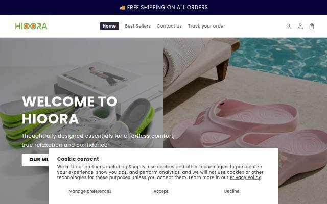 HIOORA™ storefront