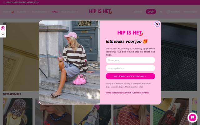 Startseite von Hip is het