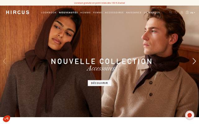 Le pull cachemire haut de gamme et responsable storefront
