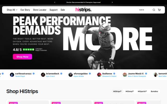 HiStrips storefront
