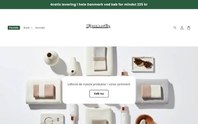 HjemNordic storefront